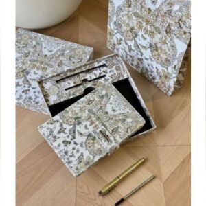 Dior Limited Edition Butterfly Set Journal Notebook Pen Set, Gift Box & Bag